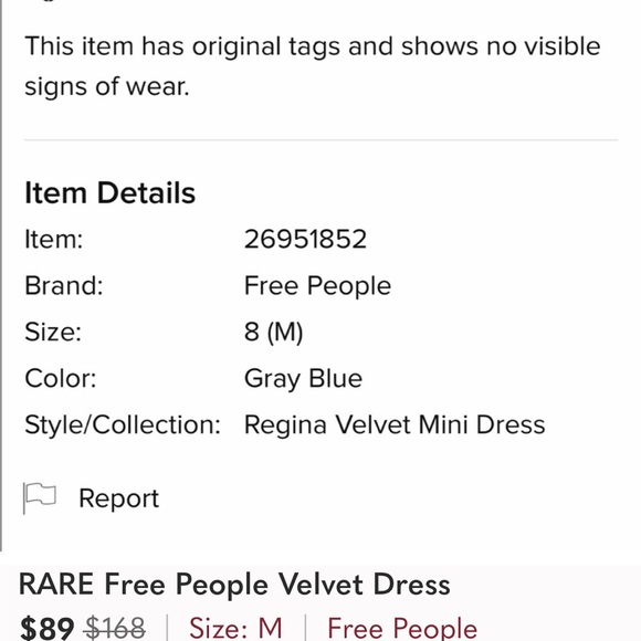 Free People Regina Velvet Dress - Picture 4 of 4